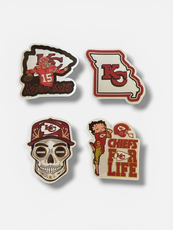 NFL Other - 🏈 Kansas City Chiefs Vinyl Sticker Bundle ~ Set of 4
